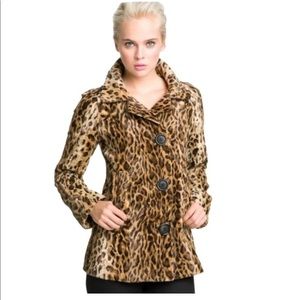 ❤️ Bailey 44 black tan felina faux leopard jacket